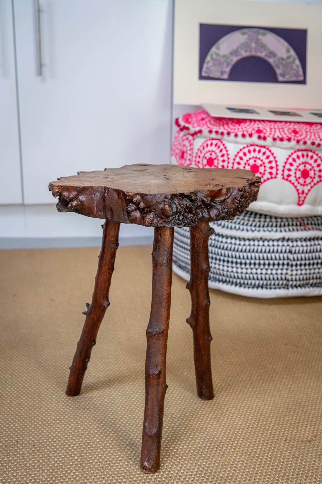 vintage Burwood Yew stool - Natalia Willmott