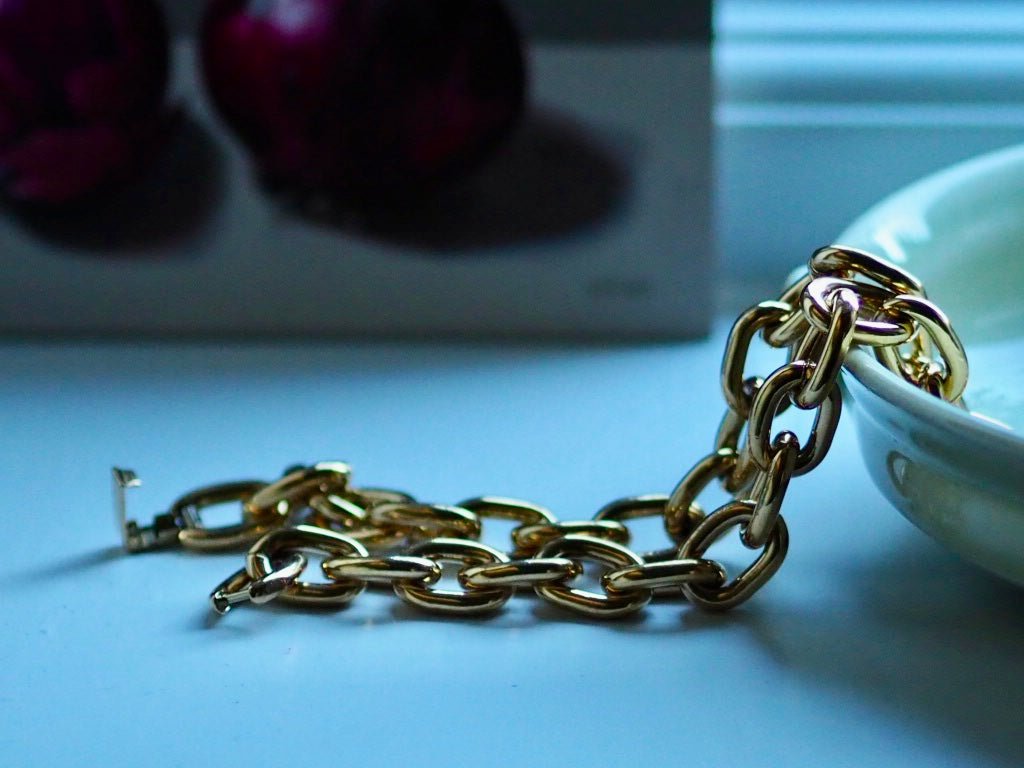 Vintage chunky choker chain necklace - Natalia Willmott