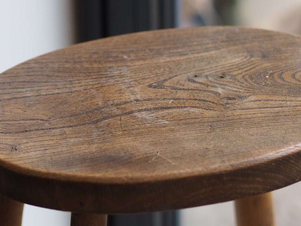 Vintage oak stool