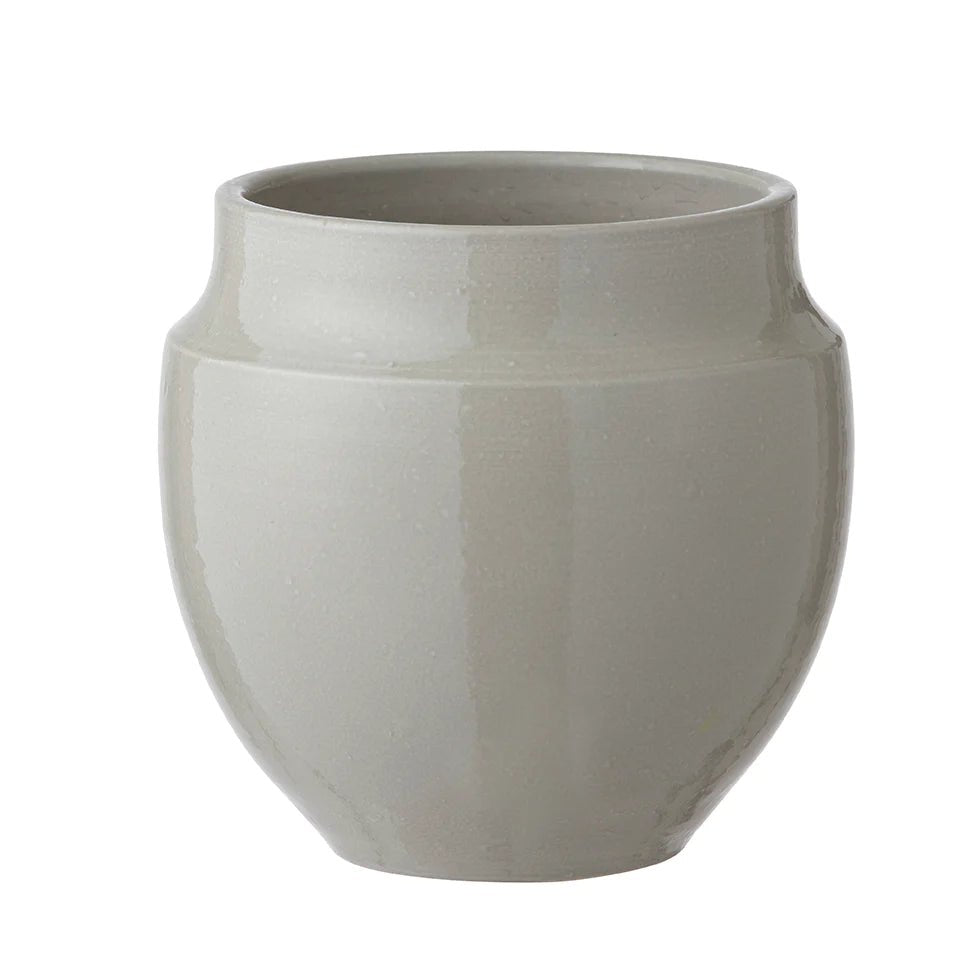 Vita stoneware pot grey or fig - Natalia Willmott